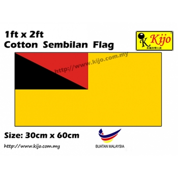 30cm X 60cm Cotton Sembilan Flag
